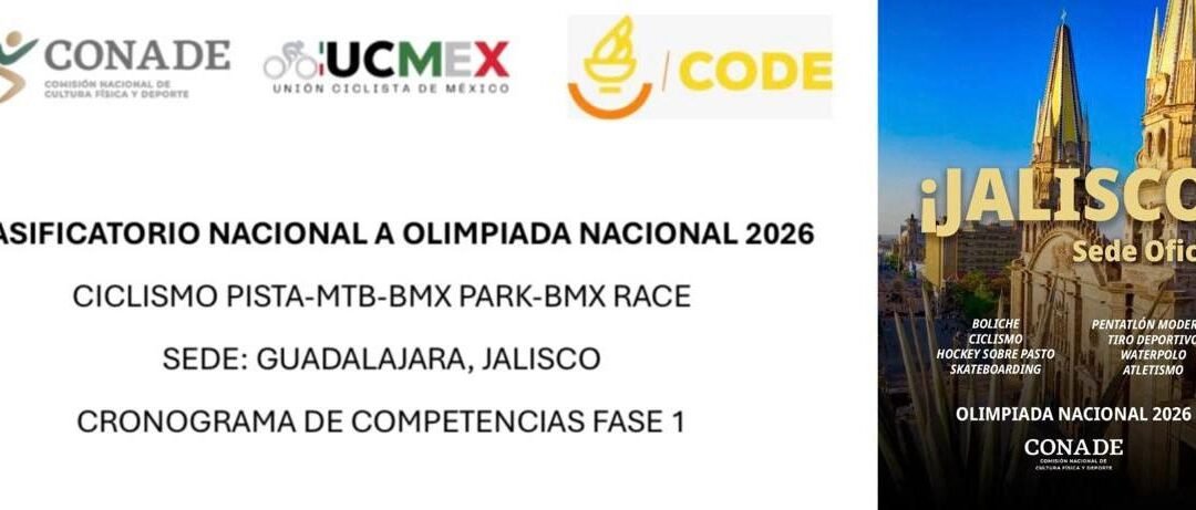REPROGRAMAN EL SELECTIVO NACIONAL DE CICLISMO RUMBO A LA OLIMPIADA 2026.