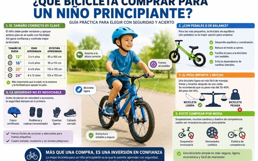 ¿QUÉ BICICLETA COMPRAR PARA UN NIÑO PRINCIPIANTE?