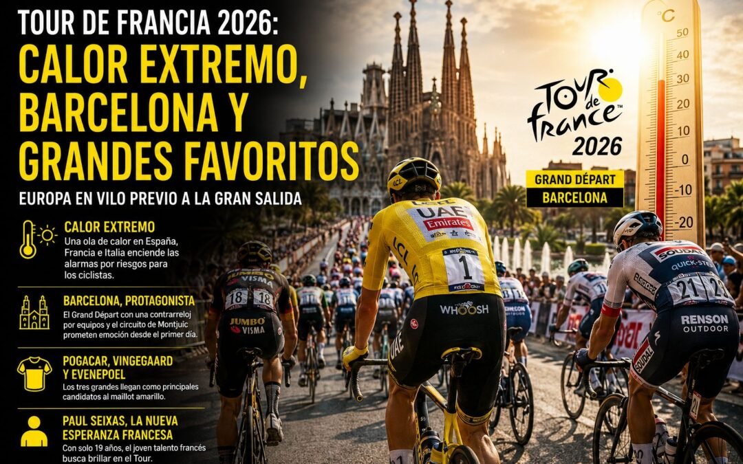 CALOR EXTREMO AMENAZA CON MARCAR EL INICIO DEL TOUR DE FRANCIA 2026