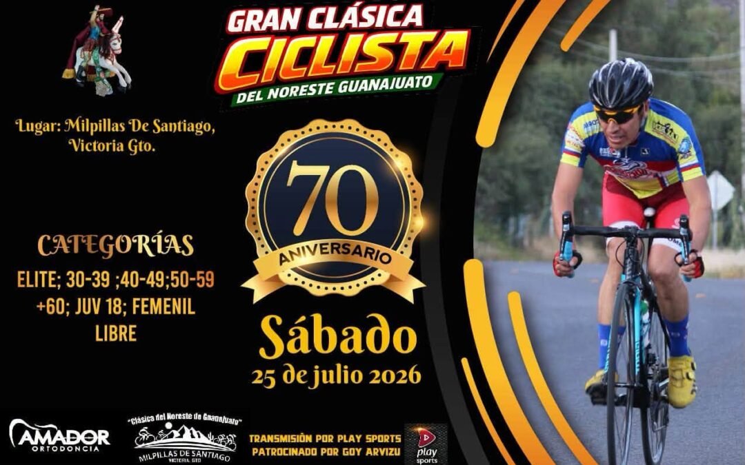 GRAN CLÁSICA CICLISTA DEL NORESTE DE GUANAJUATO CELEBRARÁ SU 70 ANIVERSARIO