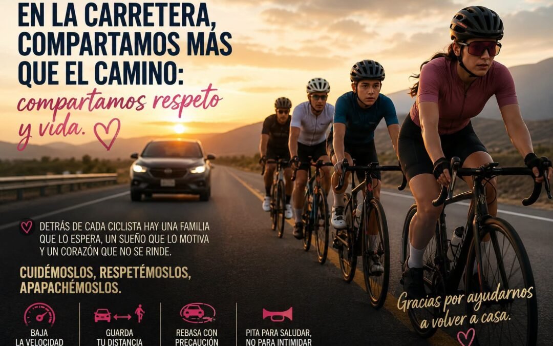 CUANDO ENCUENTRES A UN GRUPO DE CICLISTAS EN LA CARRETERA, NO VEAS BICICLETAS… VE SUEÑOS