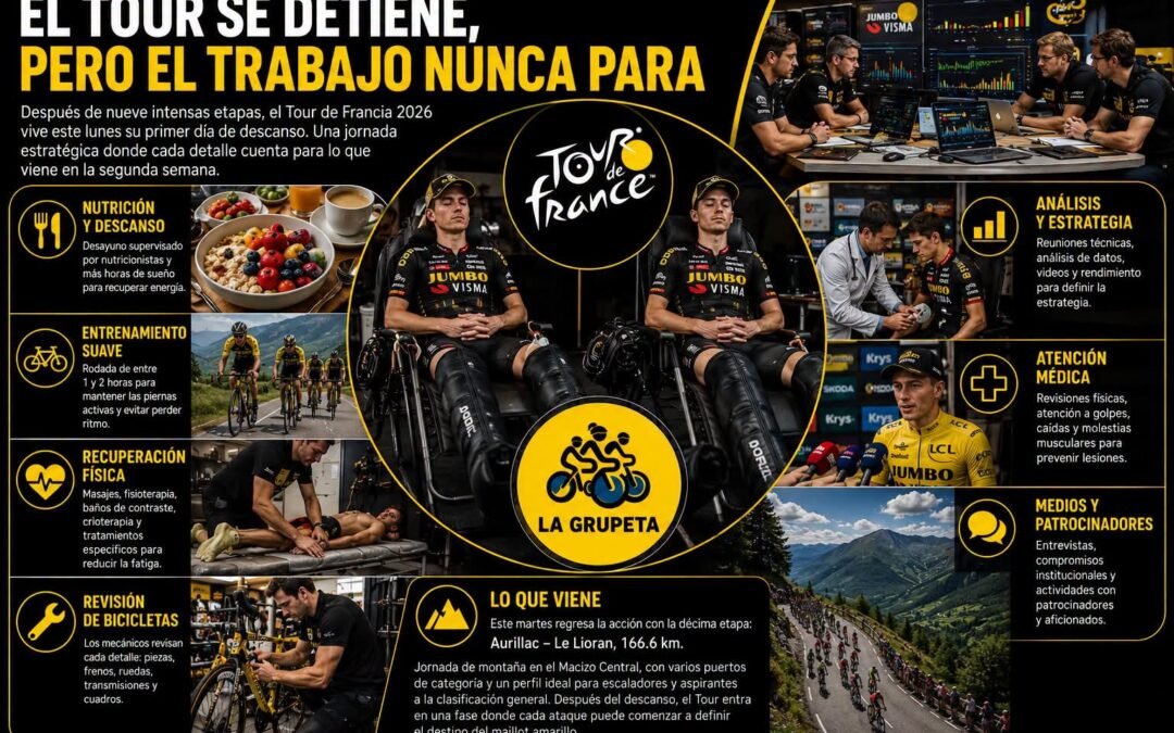 EL TOUR SE DETIENE, PERO EL TRABAJO NUNCA PARA