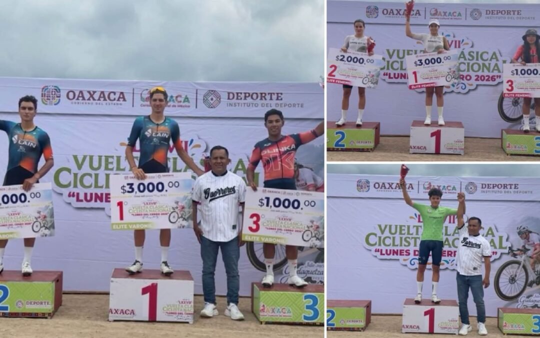 Valeria Cruz conquista su segunda etapa en la Vuelta Clásica Ciclista Oaxaca 2026; Gerardo Prado conserva liderato en metas intermedias