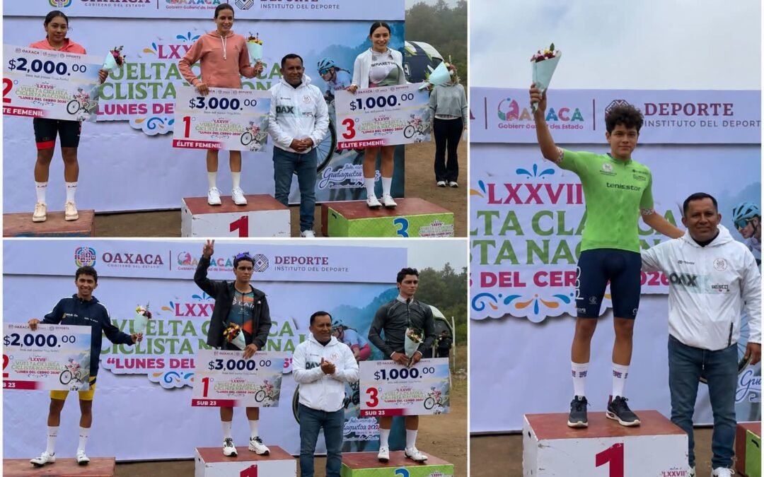 PRIETO DE LUNA Y ANETH BARRERA AFIANZAN SU DOMINIO EN LA VUELTA CLÁSICA CICLISTA OAXACA 2026