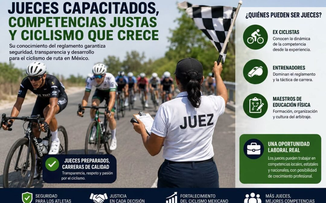 JUECES CAPACITADOS, LA PIEZA CLAVE PARA EL CRECIMIENTO DEL CICLISMO DE RUTA EN MÉXICO