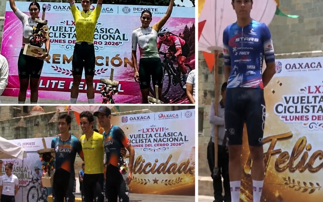 VALERIA RODRÍGUEZ Y JOSÉ JUAN PRIETO, LÍDERES GENERALES EN VUELTA CLÁSICA CICLISTA OAXACA 2026