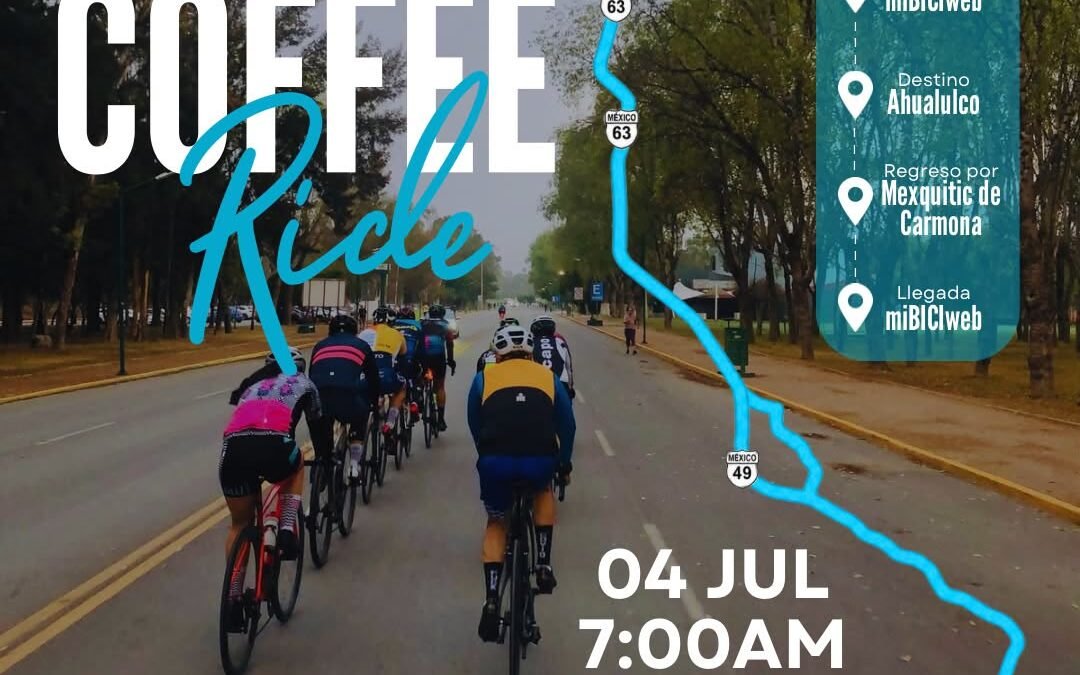 COFFEE RIDE RECORRERÁ AHUALULCO Y MEXQUITIC ESTE 4 DE JULIO; INVITAN A CICLISTAS A SUMARSE