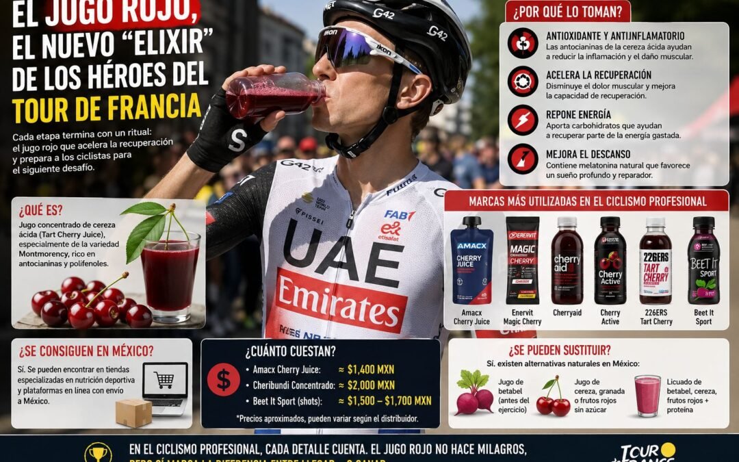 JUGO ROJO, EL NUEVO «ELIXIR» DE LOS HÉROES DEL TOUR DE FRANCIA