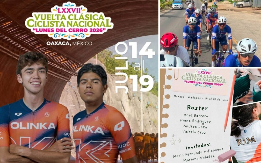 TRES CICLISTAS POTOSINOS VAN POR LA GLORIA EN LA VUELTA CLÁSICA CICLISTA OAXACA