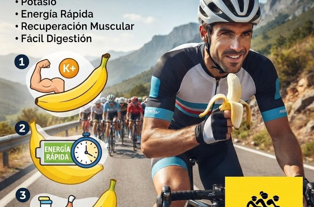 EL PLÁTANO, EL ALIADO NATURAL QUE IMPULSA A LOS CICLISTAS