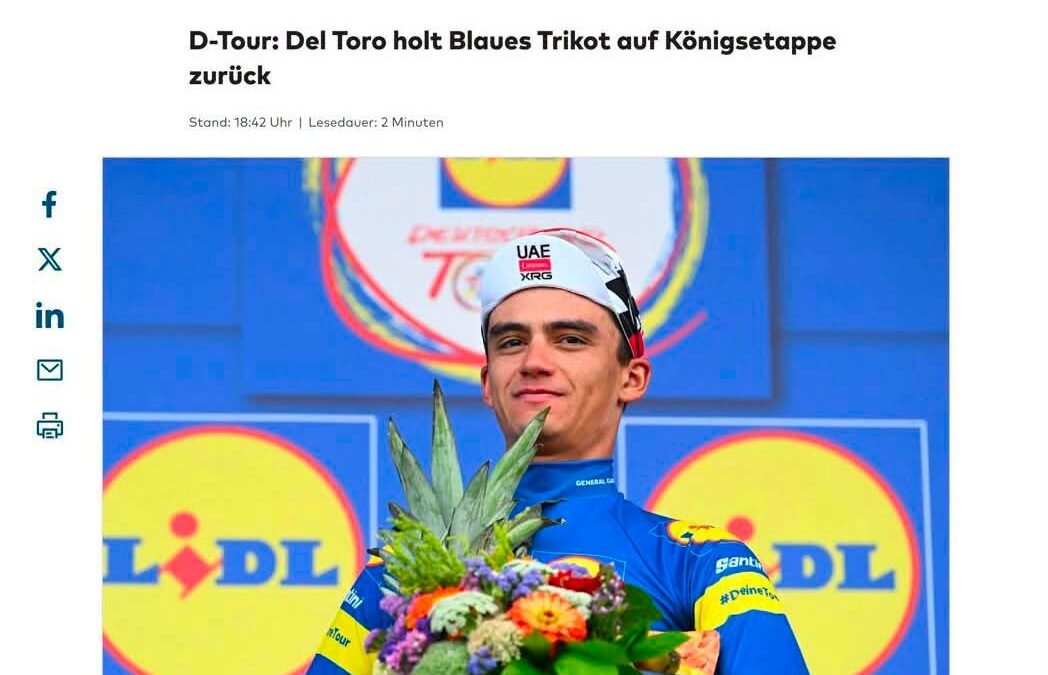 ISAAC DEL TORO, EL HOMBRE A VENCER EN ALEMANIA SEGÚN LA PRENSA EUROPEA