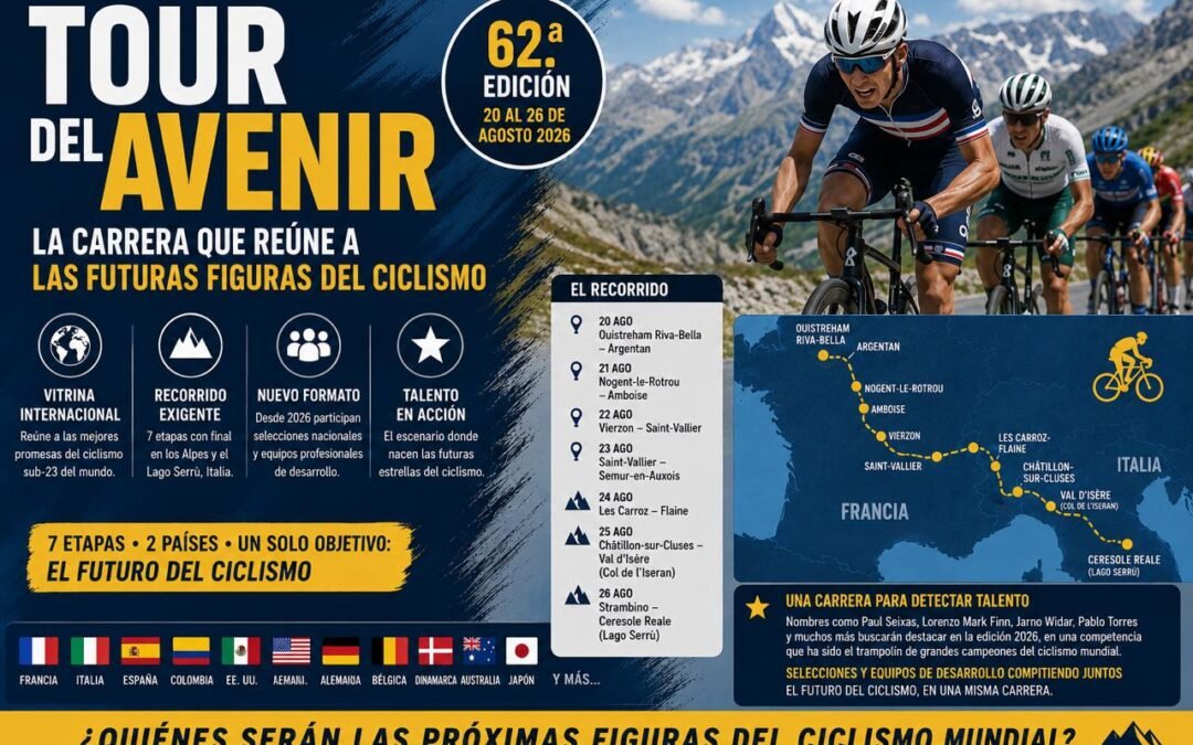 TOUR DEL AVENIR: LO QUE HAY QUE SABER DE LA CARRERA QUE REÚNE A LAS FUTURAS FIGURAS DEL CICLISMO