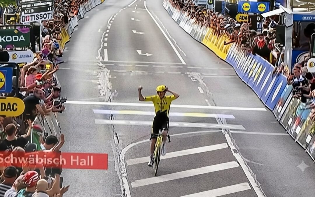 LOUIS BARRÉ LE ARREBATA EL LIDERATO A ISAAC DEL TORO EN UNA ETAPA DE LOCURA EN EL TOUR DE ALEMANIA