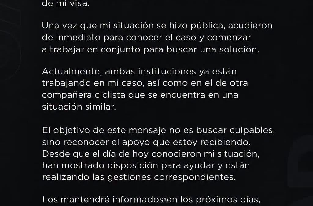 TRAS HACER PÚBLICO SU PROBLEMA CON LA VISA, CONADE Y RELACIONES EXTERIORES AUXILIAN A EDGAR “CHUCKY” CADENA
