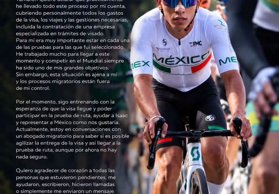 PELIGRA PARTICIPACIÓN DE ÉDGAR “CHUKY” CADENA EN MUNDIAL DE MONTREAL