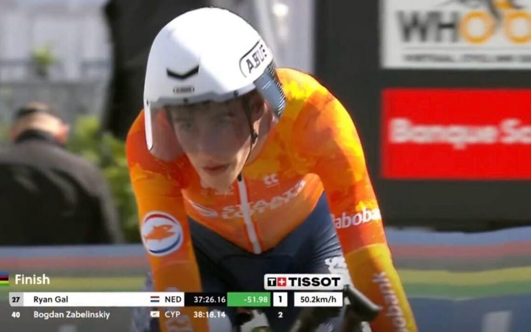 RYAN GAL CONQUISTA EL ORO MUNDIAL SUB-23 EN LA CONTRARRELOJ DE MONTREAL
